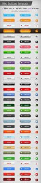 Web Buttons Template: 