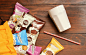 Mini Cake Freskinho : Package design i've created in 2012 to a little delicious cake made for kids. The brand Koisas Frescas is a very large company which have 25 years, they produce bread and pasta. For this product they have 8 flavours of mini cakes. 