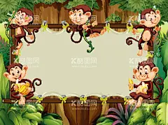 猴子王国  - 源文件下载【酷图网】矢量动物,野生动物,生物,凶猛动物,非洲动物,可爱动物,宠物,动物,卡通动物,动物世界,动物背景,动物表演,动物展板,动物宣传画,童话世界,动物王国,幼儿园,动物园,动物形状,动物挂壁,农场动物,家禽,海洋动物,海底动物,各类动物,卡通,动漫,图案,漫画,手绘,插画,彩绘,可爱,昆虫,素描,