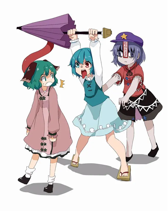 #东方project# #幽谷响子##多多良小伞##宫古芳香#-花瓣网