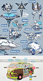 1600张q版机械设计图片 可爱卡通机甲 机器人设定科技感战争-淘宝网