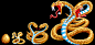 Golden two-headed snake : A pet monster creation created for ZarnIsland.com in 2008 (I think the site is already inactive). The monster is designed based on the mythical snake creature that guards the Pharaoh's treasure room inside the tomb. The golden sc