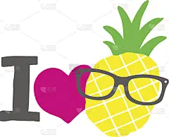 我喜欢菠萝图案。
