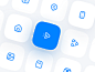 Blue Icon Set user interface user experience icon design icons pack icons set iconset vector bluereceipt chat icon phone icon image icon home icon bag icon send icon icon set icons icon blue icons blue icon