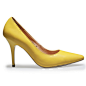 两三事 姑获鸟之夏  时尚性感尖头高跟鞋 欧美女士亮黄色细跟单鞋 原创 设计 新款 2013