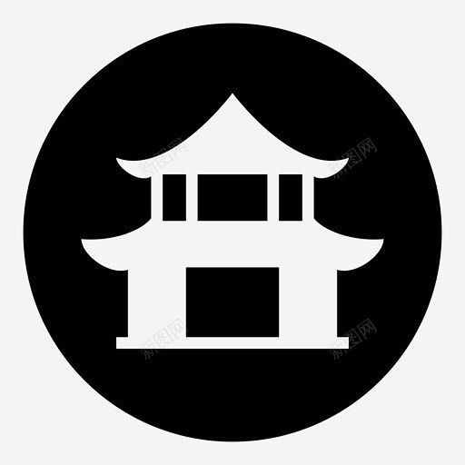 宝塔亚洲景点图标 icon 标识 标志 UI图标 设计图片 免费下载 页面网页 平面电商 创意素材