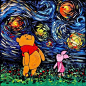 梵高 星空 动漫 色彩 壁纸 背景 星星史努比 龙猫 超级玛丽 游戏