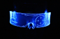 The original Illuminated Cyberpunk Cyber goth visor Iron Man 画像 1