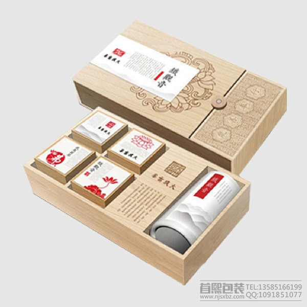 茶叶包装礼盒-木盒 (3) 木质茶叶包装...