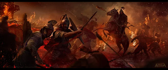 "Blood & Burning" for Total War: Attila, Mariusz Kozik : My freshest ...