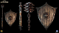 For Honor_KnightTank_weapon, QiYu Dai : Made for For Honor, i created high mesh and texture for this weapon.