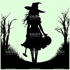 万圣节女巫  - 源文件下载【酷图网】万圣节女巫,女巫,矢量女巫,卡通女巫,手绘女巫,女巫插画,女巫剪影,女巫头像,万圣节人物,万圣节角色
