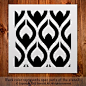 Small Pattern Stencil for Your Painting Ideas (11"" x 11""): 
