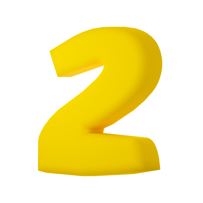 数字 2 字母 PNG 建模 3d bl...