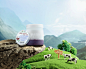 Moc Chau Milk Glutinous Yogurt : Yogurt combined with sweet and sour sticky rice is typically grown by people in the highlands of the Northwest. This project with four scenes of the Vietnamese Northwest region is Pha Luong Peak, Moc Chau Dairy Farm, Terra