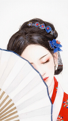 听月儿采集到水墨水彩插画