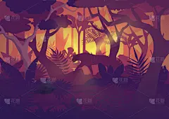 热带雨林,水平画幅,高雅,野生动物,植物群,草,自然美,装饰物,逆光,剪影