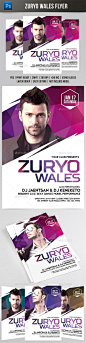 Zuryo Wales Flyer - Events Flyers