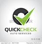 Quick Check,automotive logo,auto logo,vector logo template