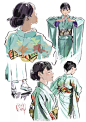 插画师海島千本的作品， twi：Kaisen_Tobiuo : 如果您也喜欢动漫绘画以及相关信息欢迎关注板绘大家庭
