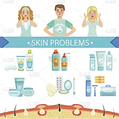 皮肤问题信息图医学海报