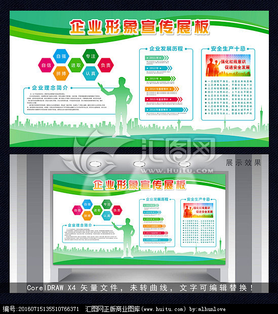 展板 宣传栏 文化墙 企业简介 发展历程...