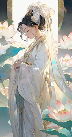 温柔彩光｜莲花池中的睡美人