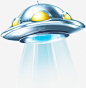 不明飞行物png免抠素材_新图网 https://ixintu.com 飞船 外星 航空 悬浮 照射灯光 开学季海报装饰