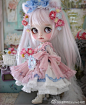 #Custom Blythe# #小布改娃# 奶茶又出新杀器了~别致的小猫，粉嫩的不要不要的~配件罩裙更是强大到可外穿可内穿可单穿可不穿