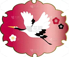 背景,绘画插图,矢量,材料,传统,华丽的,贺卡,新年前夕,云,动物