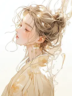 挥汗白雨翻 古风女生头像壁纸分享 热死了