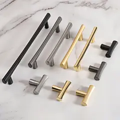 &quot;3.78\&quot; 5\&quot; 7.55\&quot; Gold Brushed Nickel Black Drawer Pulls Handles Cabinet Pulls Brass Dresser Pulls Kitchen Cupboard Handle Furniture Hardware&quot;