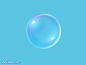 PS制作漂亮的淡蓝色透明水晶泡泡_Photoshop教程_素材中国一流素材网