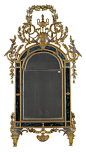 An Italian carved giltwood mirror, Piedmontese, late 18th/early 19th century.: 