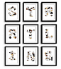 Nine Letter Word几何图形组合字母字体设计---酷图编号1098172