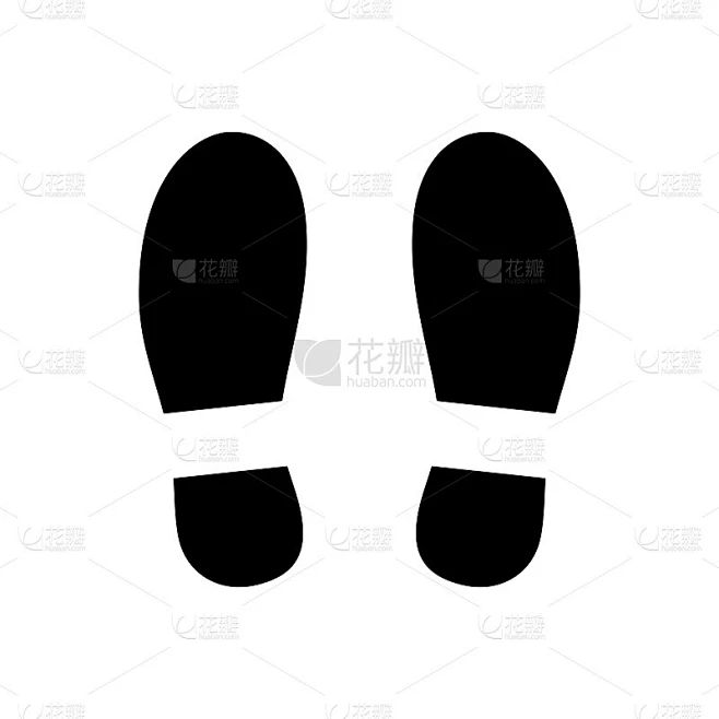 鞋底印。足迹图标。矢量图图片_其他图片图片素材-花瓣网