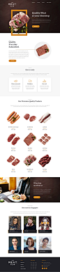 The Meat Club Web Design on Behance