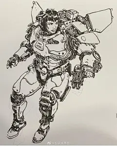 手法娴熟的角色设计线稿
.
人物插画、概念设计大师
.
Karlkopinski ​​​​