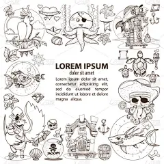 关于海盗主题方框.