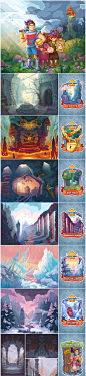 Need A Hero Game: Backgrounds on Behance