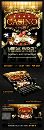 Casino Royale Flyer Plus FB Cover - Events Flyers