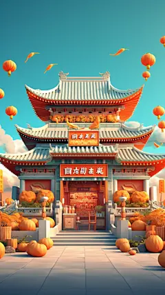 复古建筑素材图片中国风建筑素材图片