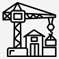 起重机建筑机器图标 免费下载 页面网页 平面电商 创意素材