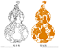 葫芦吉祥传统中药花纹图案