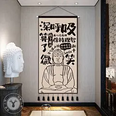ins励志文字布艺挂画宿舍卧室办公室挂毯创意墙壁遮挡画搞笑字画-淘宝网