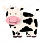 手绘-奶牛元素-奶牛