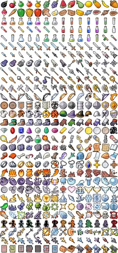 420 -Pixel Art- Icons for RPG by Ails.deviantart.com