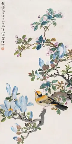 【陆抑非作品欣赏】  陆抑非（1908－1997）  杰出的中国花鸟画大家和卓越的美术教育家。1937年后，改字抑非。花甲后自号非翁。古稀之年沉疴获痊，又号苏叟。  擅花鸟画，尤以牡丹为长。 ​​​​