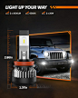 Amazon.com: SEALIGHT H11 H8 H9 LED Bulbs LED Fog Light Bulbs, 10000 Lumens 6500K Cool White, 20W H11 LED Light Bulb Fog Bulb Built-in 20000RPM Turbo Fan, DRL Bulbs With 50,000 Hours Lifespan, Non-polarity : Automotive