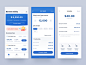 Loan app project 2 icon apply loan money financial illustration design ux ui blue